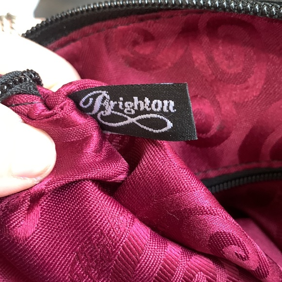 Brighton black nylon tote with leather trim pre loved - Picture 10 of 11